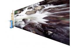 China Bidirectional Wall 3d Painting Machine Laser Positioning Blank Skip supplier
