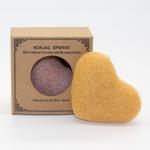 100% Natural Turmeric Konjac Sponge Soft Alkaline Konjac Facial Cleansing Sponge for sale