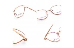 China Trendy Designer IP Plating Β Titanium Glasses Frame Unisex 66368 supplier