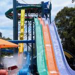 Fiberglass Galvanized steel Rainbow Racing Slides for Youth and Adults for sale