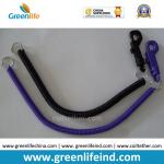 Black/Blue Color Long Length Clip-on Key Coil Lanyard Connector for sale
