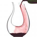 Mouthblown Lead Free Wine Decanter , Round Cone Modern Wine Decanter Easy To Clean for sale