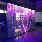 Indoor Advertising Mesh LED Display Panel P3.91 P7.8 Transparent LED Screen for Retail Store for sale