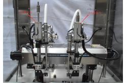 China Automatic Round Bottle Servo Detergent Filling Machine Moving Silver Grey supplier