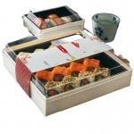 Takeout Disposable Sushi Box Japanese Lunch Sushi Boxes Paper Packaging for sale