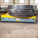 Steel Billet Electric Battery Transfer Trolley 5T For Sandblasting Room for sale
