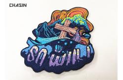 China Embroidered Emblems Velcro Patches For Apparel , Uniform , Cap supplier