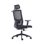 ODM Black Ergonomic Mesh Swivel Office Chair With Coat Hanger
