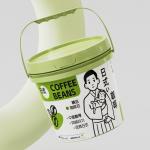 2L 3L 4L 5L Mini Plastic Buckets For Yogurt Biscuit Cookies Pet Food Storage Container for sale