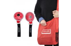 China Black ABS Reusable Foldable Shopping Bag To Roll Up Polyester 210D supplier