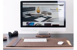 China Multi Functional Office Dual Use 40*80cm Felt Mouse Mat supplier