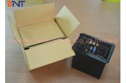 China Humanization Desktop Power Sockets With Laser Logo , Conference Table Pop Up Box supplier