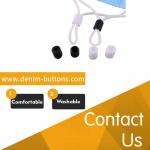 9mm Tubular Rubber Silicone Cord Lock ，  Mask Cord Stopper Eco - Friendly， PVC for sale