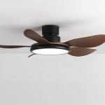 American Retro Fan Light Variable Frequency LED Ceiling Fan with Light and Remote for sale