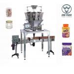 30 Jars / Min Automatic Plastic Glass Jar Packing Machine For Candy Snack for sale