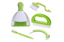 China 14cm Ergonomic Tile Scrubber Brush Set 6pcs With Nylon Bristle supplier
