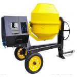 Medium Sized Electric Concrete Mixer Machine 6.5HP Yellow Semi Dry for sale