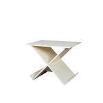 Coffee Side Wooden Occasional Tables X - Shape Magazine Storage For Home Reading for sale