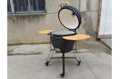 China Classic 22 Inch Kamado Grills BBQ Bubble Black Glaze Surface supplier