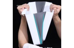 China Customized Collapsible Hanging Trash Can White Folding Kitchen Trash Can supplier