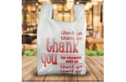China Biodegradable PLA T Shirt Compostable Grocery Bags For Take Out supplier