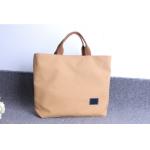 Canvas Tote Shopper Bag With Zip , Plain Canvas Fabric Tote Handbags