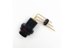 China Black PCB Fischer Cable Connector Solder Style For Heavy Duty Use supplier