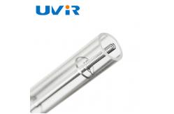 China Clear Quartz Glass Pipe 5000 Hours For Twin Tube Infrared Heating Lamp supplier