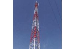 China 3 Legs Angular 330KV Telecommunication Steel Tower With Hot Dip Galvanized Brackets supplier