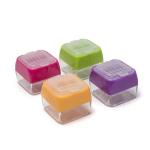 Portable Manual Square Pencil Sharpener Transparent Lid for sale