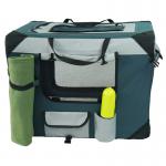 Breathable 27.5in Outdoor Pet Carrier 20.5in Dog Travel Bag With Wheels for sale