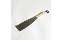 China Short Back Harvesting Wooden Handle Machetes Spring Steel Blacked 2.05mm supplier
