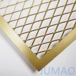 Champagne Gold Architectural Expanded Metal Copper Mesh for sale