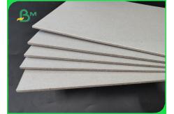 China 800GSM Recycled Pulp Chipboard Uncoated All Grey With FSC For Binder Cover supplier