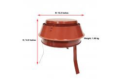 China stainless Stamping Hanging Pot Chimney Flue Rain Caps Outside Mount supplier