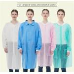 Hospital Long Sleeve Disposable Lab Coat in White / Blue / Green / Purple / Pink / Yellow Color for sale