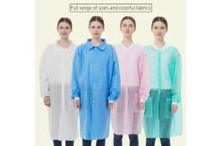 China 20GSM Nonwoven SBPP Polypropylene Disposable Jacket Lab Coat with Ce Certificate supplier