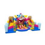 Digital Printing Clown Inflatable Fun City Amusement Park Kids Bounce House