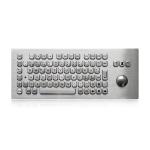 Anti Vandal Stainless Steel Metal Industrial Keyboard With Trackball For Kiosk for sale