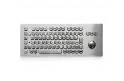 China Washable Desk Top Stainless Steel Keyboard With Trackball OTB MTB LTB Kiosk Keyboard supplier