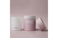 China Candle Tea paper cylinder packaging Customizable Design Matt Lamination / Foil Stamp supplier
