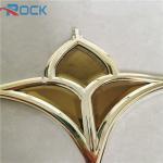 Goledn with mirror  decoration 8*18 double glazing georgian bars flower for sale