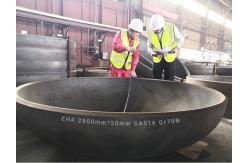 China 5mm 5000mm Hemispherical Elliptical Dish Head End Ss316L Ellipsoidal Shaped supplier