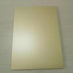 Curtain Wall 3mm Aluminum Composite Panel Golden Shining Color Coating Durable for sale