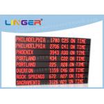 Single Red Color Led Programmable Scrolling Sign , Led Scrolling Message Board 8 Lines for sale