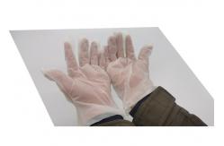 China Ivory White Compostable Food Prep Gloves ASTM D6400 For Food Handling supplier