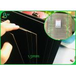 800GSM 1.2mm Both Side Coated Black Color Paper Board For Making High - End Gift Box for sale