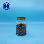 Round Shaped Clear Food Packaging Plastic Peanut Butter Biscuits Candies Jars for sale