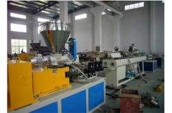 China High Efficiency Plastic Extrusion Machine Pvc Pipe Making Machine With Twin Screw supplier