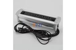 China Desk Pop Up Multimedia Connector With 3* Universal Plug / 1*USB Configuration supplier